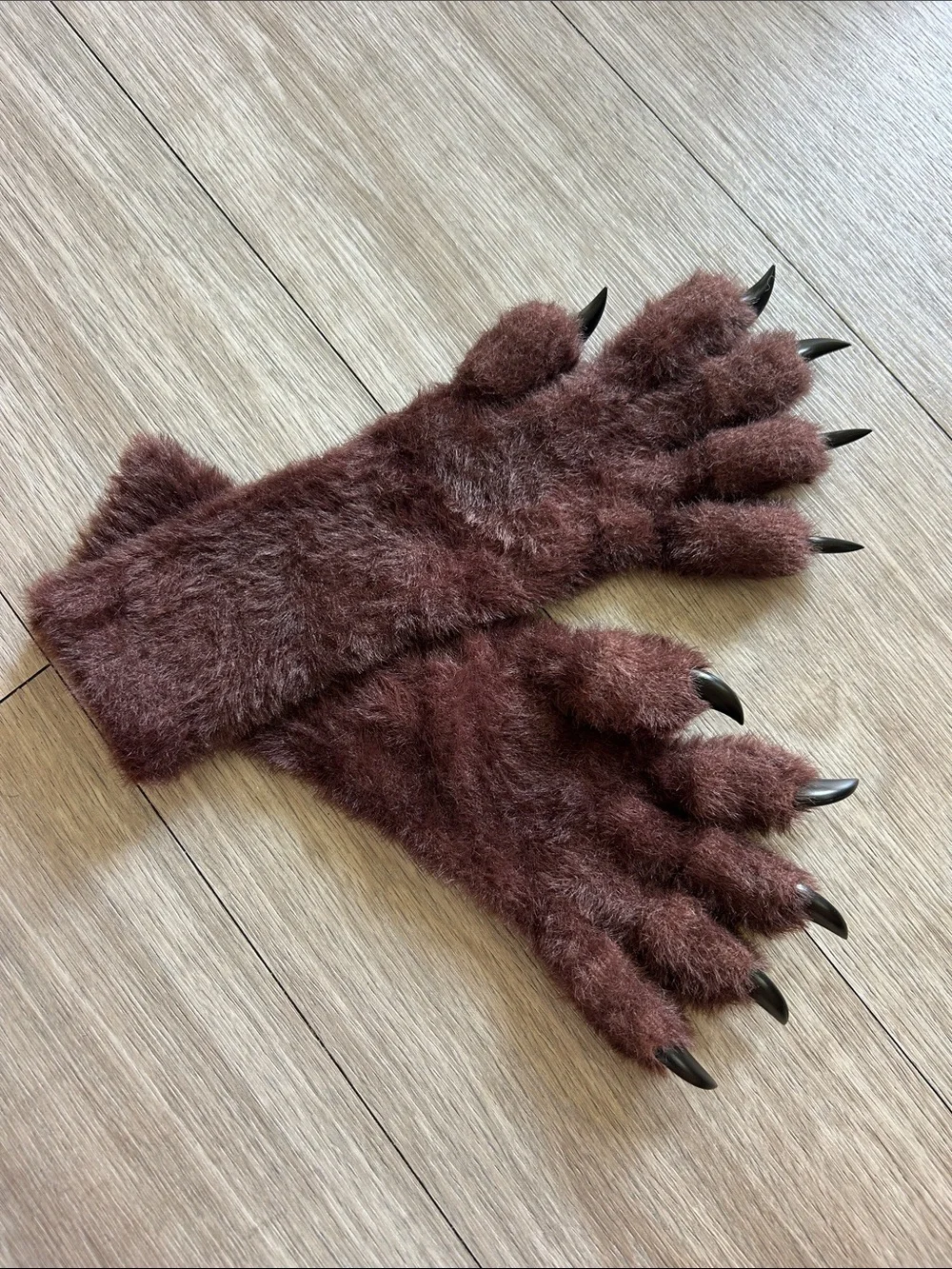 Kigurumi Paws / Faux Fur Claw Gloves for Fur Suit